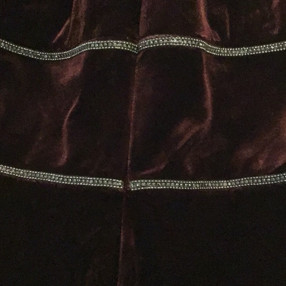 Oleg Cassini velvet wine mother of bride  / groom dress. NWT. Size 4 - Picture 5 of 13